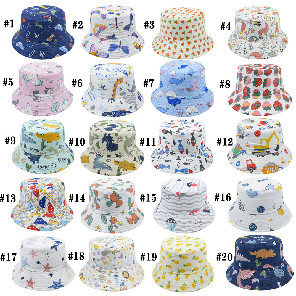 Children Unisex Cute Dinosaur Unicorn Watermelon Bucket Hat display picture 1