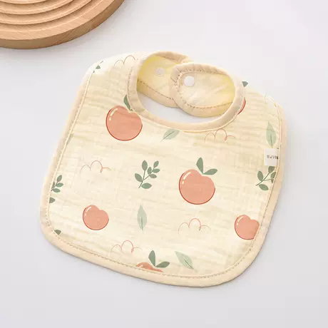 U-shaped bib peach
