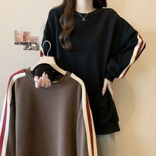 加厚德绒卫衣女2025秋冬季新款韩版宽松显瘦加绒保暖长袖外穿上衣