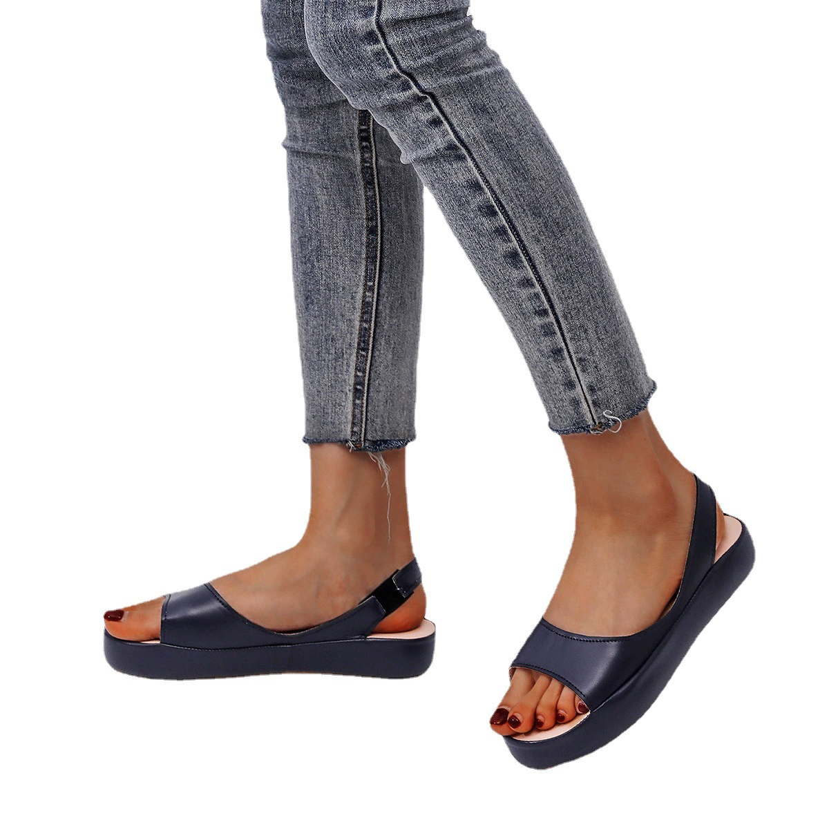 Summer sandals for leisure, beach footwear, 2022, plus size