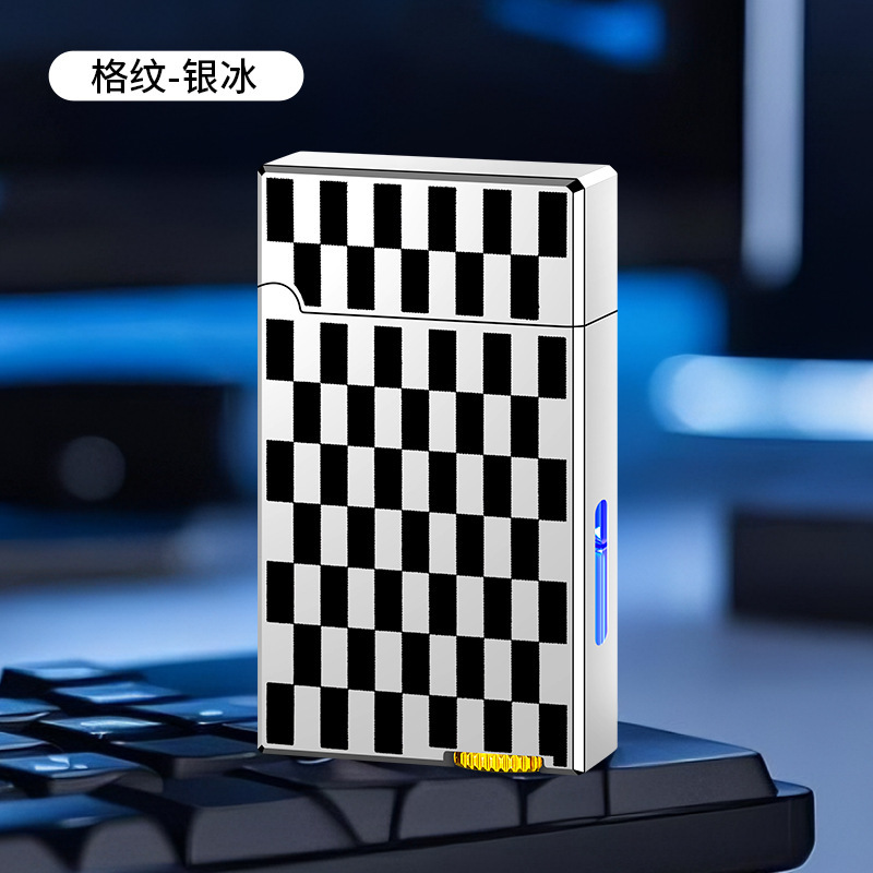 网红爆款朗声防风刻字油电混合声控智能感应煤油打火机|undefined