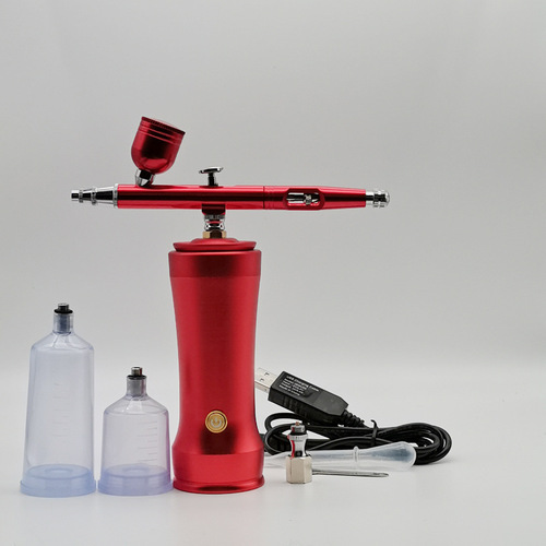 eaby Amazon best-selling model spray paint and color portable rechargeable mini electric airbrush air pump set