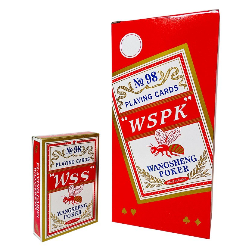 Wangsheng Bee Игральные карты Целый Футляр 100 пар высококачественных утолщенных специальных карт для шахмат и карточного зала Прочные и модернизированные