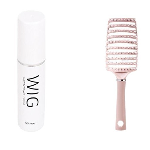 Taobao Douyin Funda de cuidado de peluca Banda elástica Peine de peluquería esponjosa Solución de cuidado Red para el cabello Soporte de clip de una palabra