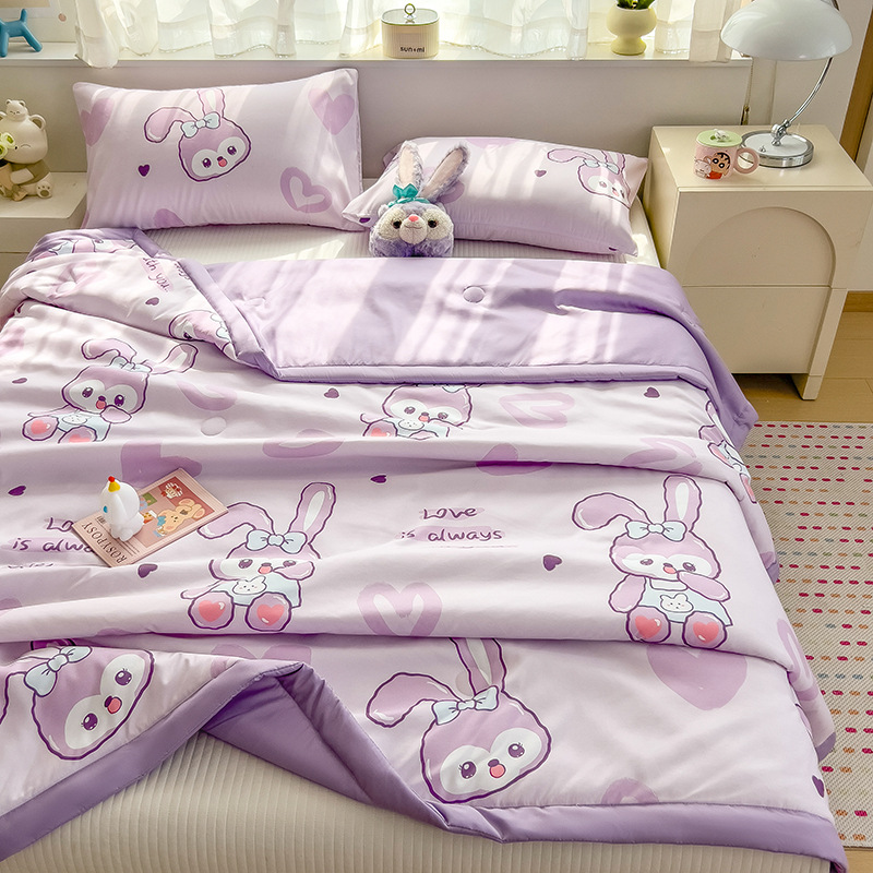 여름이불 - 부드러운 토끼 귀여운 [시원하고 땀이 나지 않음]