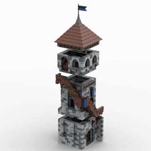 Moc-131234 Modular Building: Medieval Castle Tower Expansion 2203 Particle Number