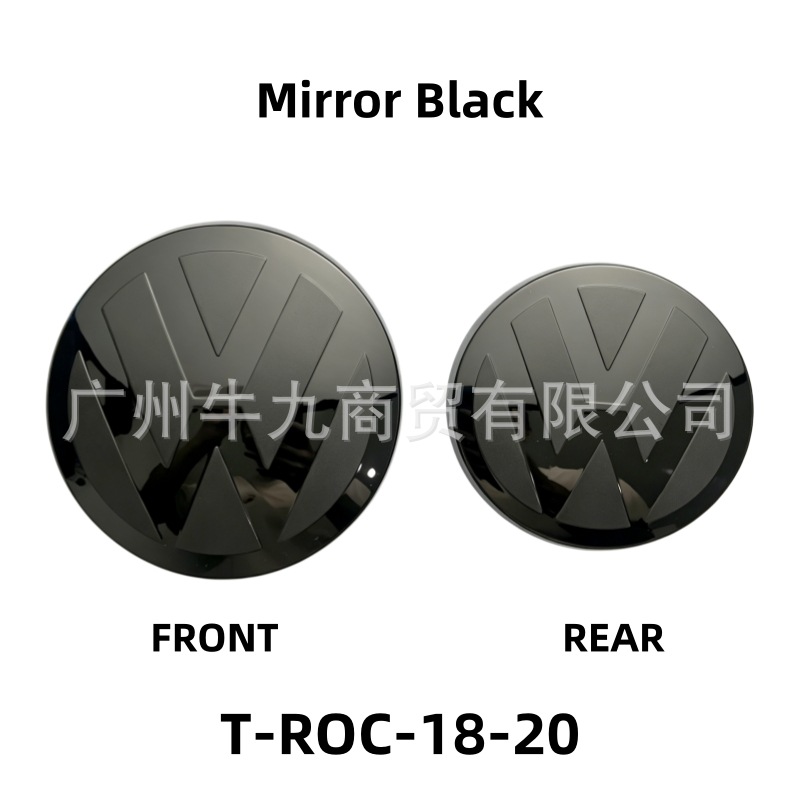 Suitable for Volkswagen T-ROC/T-CROSS, modified front and rear emblems, new and old models, T-ROC/T-CROSS tailgate decorative cover