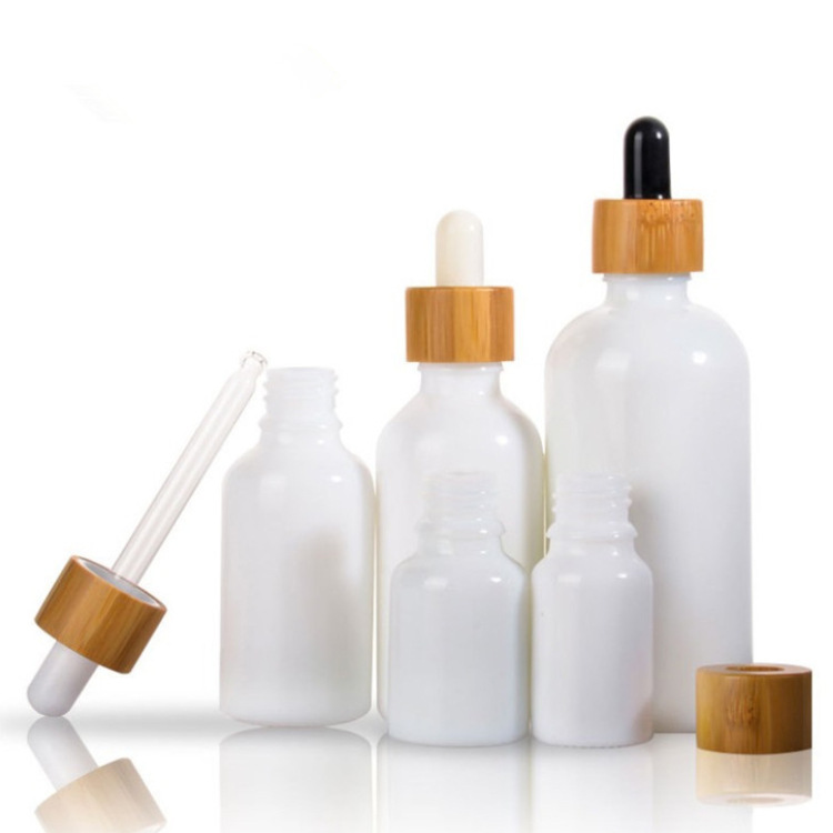 10-100ml白瓷精油瓶20ml滴管瓶30ml50ml精华液瓶国潮青花瓷玻璃瓶