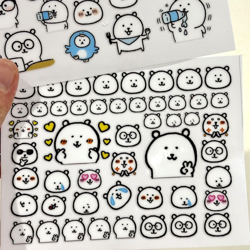 Red famosa autocrítica oso adhesivo impermeable adhesivo de transferencia UV creativo adhesivo adhesivo de cristal adhesivo tridimensional