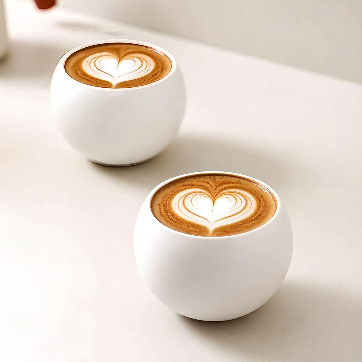 Taza de café de cerámica mate en forma de huevo simple taza de café de lattes taza de desayuno casera de alto valor ins viento taza de leche