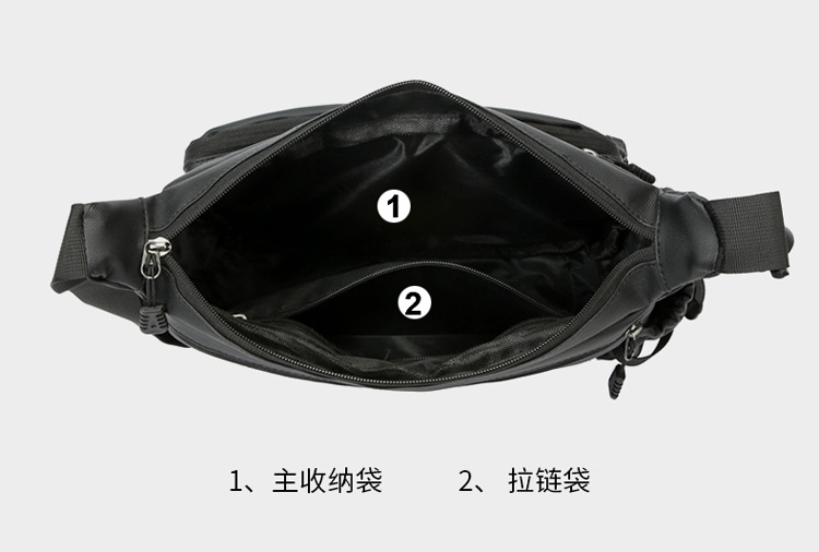 Cross-border men's crossbody bag, PU large-capacity messenger bag, Japanese-style simple functional single-shoulder bag, fashionable and versatile casual bag undefined