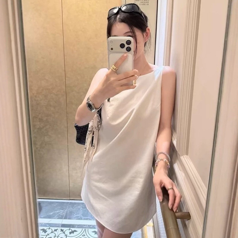 Scan the Qr Code for Rl Ralph Lauren Old Money Style Sleeveless Dress, Korean Simple Tank Dress for Women, Versatile Backless Tie-Up Short Dress for Women Scan the Qr Code for Rl Ralph Lauren Old Money Style Sleeveless Dress, Korean Simple Tank Dress for Women, Versatile Backless Tie-Up Short Dress for Women