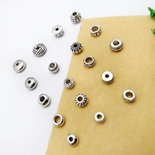 藏银隔珠 复古手串饰品配件diy手工制作手链脚链银饰串珠散珠