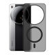Grating magnetic suction suitable for millet 15Ultra mobile phone case new 15U frosted transparent corrugated PC anti-fall protective cover