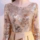 European and American Foreign trade evening dress women's 2024 New elegant chorus performance dress host dance long dress