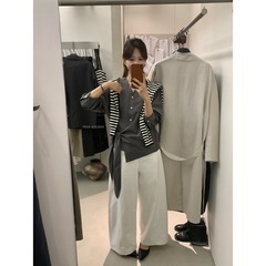 【MISS密思家正品店】极简气质V领排扣侧边系带衬衫女装W691