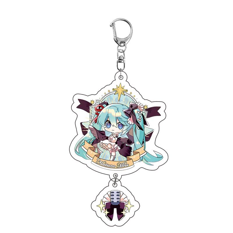 初音未來亞克力鑰匙扣 櫻花未來 北極星未來可愛背包掛件