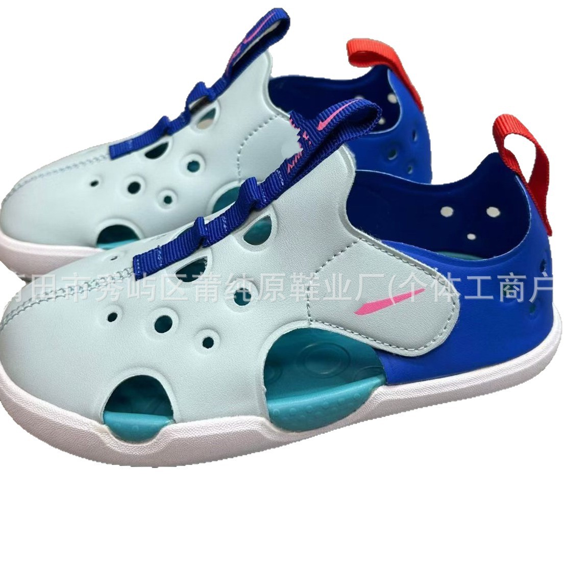 Original Nk 4Th Generation Children's Sandals for Boys and Girls, Closed-Toe Protective Clogs, Baby Velcro Beach Shoes