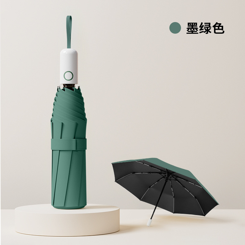 24骨大伞环扣自动伞抗风暴雨伞加大加厚户外伞挂扣防晒防雨晴雨伞|undefined