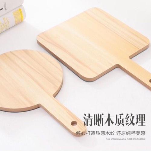 Extra large wooden handle mirror high-definition cosmetic mirror hand-held mirror dental beauty mirror embroidery special logo