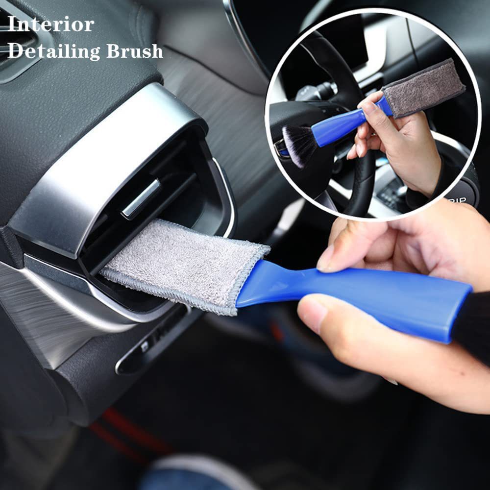자동차 틈새 청소 브러시, 자동차 먼지 제거 브러시, 에어컨 통풍구 내부 청소 브러시, 틈새 청소용 부드러운 강모 브러시