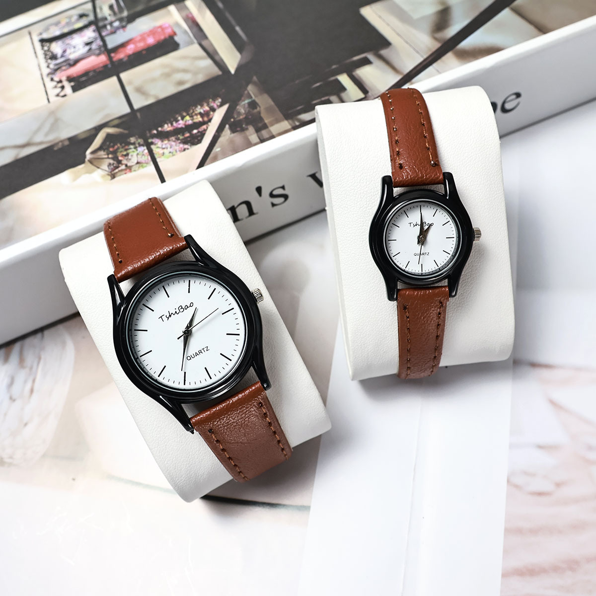 Cross-Border Hot-Selling New Quartz Watches for Men and Women, Simple, Fashionable and Trendy Student Exam Watches, Spot Wholesale