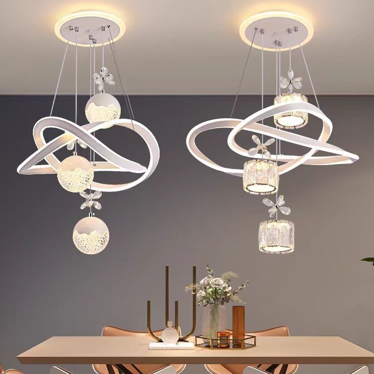 Modern Creative Accessible Luxury Restaurant Chandelier Crystal Lamp Home Led Master Bedroom High-End Living Room Lamp Zhongshan Lamps