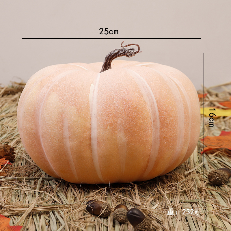 Simulación transfronteriza espuma calabaza modelo Halloween Acción de Gracias decoración de Navidad props disparo decoración de calabaza falsa image 47