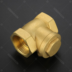 國標臥式黃銅止回閥絲扣螺紋加厚防倒流旋啟式逆止閥加厚單向閥門