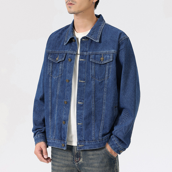 Japanese trend denim autumn universal jacket for leisure