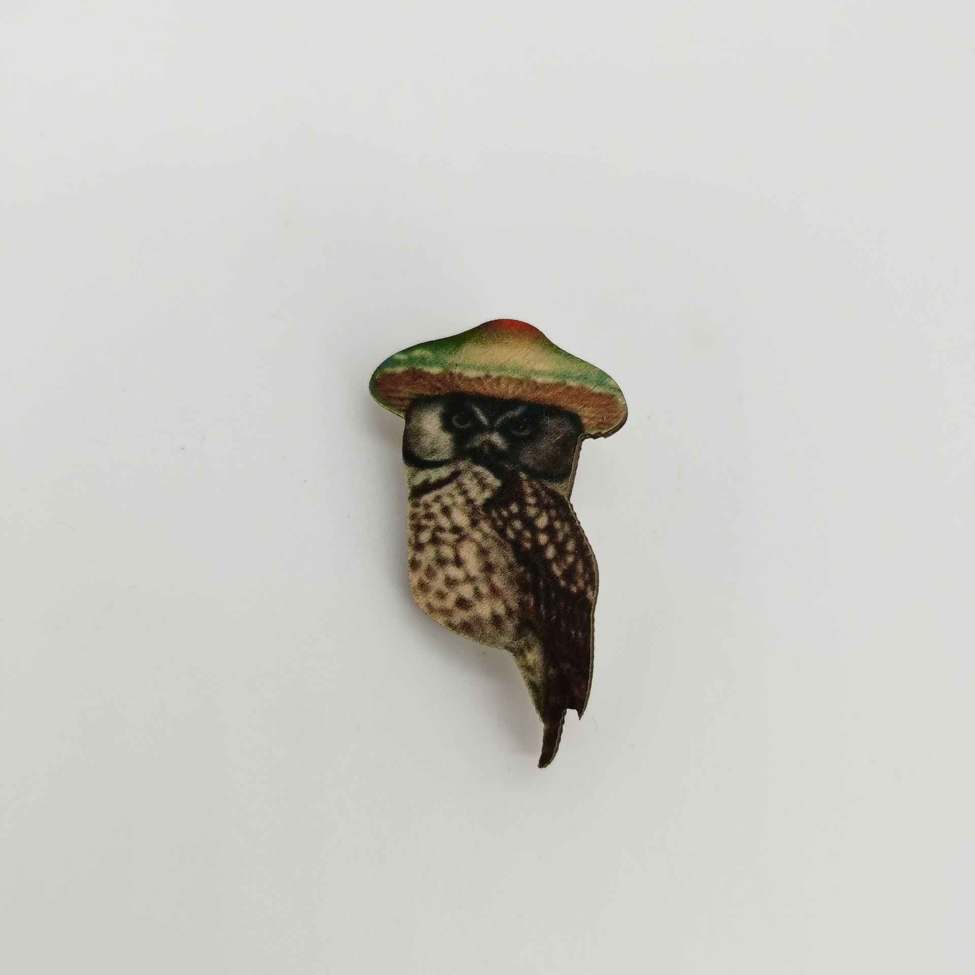 Retro Bird Wood Printing Unisex Brooches display picture 12