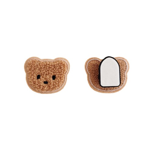 Korean version ins style bear head multifunctional car hook car front passenger storage decorative small sticky hook