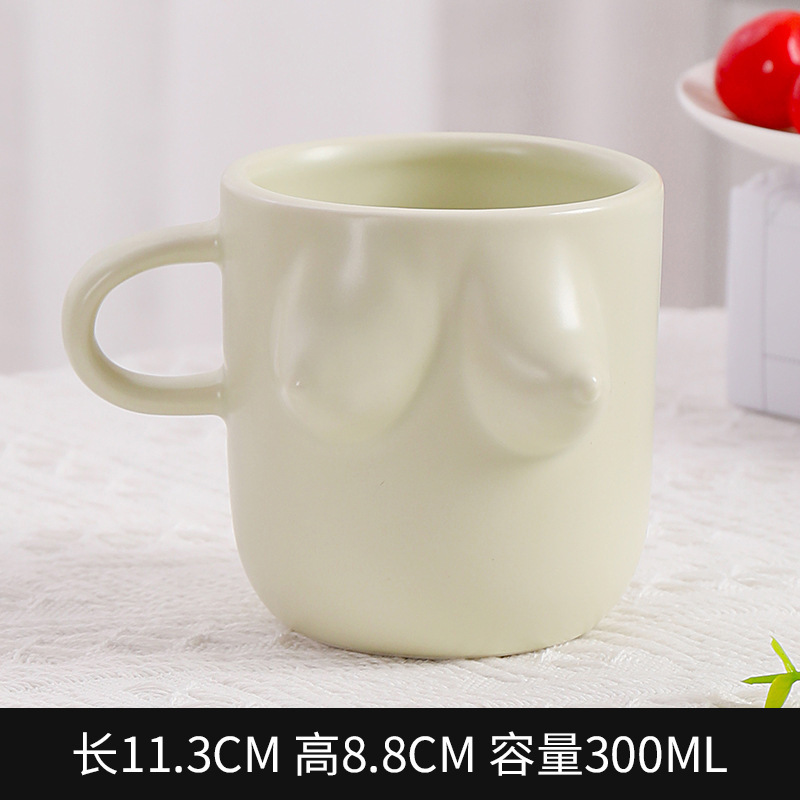 Taza de cerámica creativa de estilo INS taza de desayuno lindo pellizco diseño creativo de nicho regalo de vacaciones nuevo