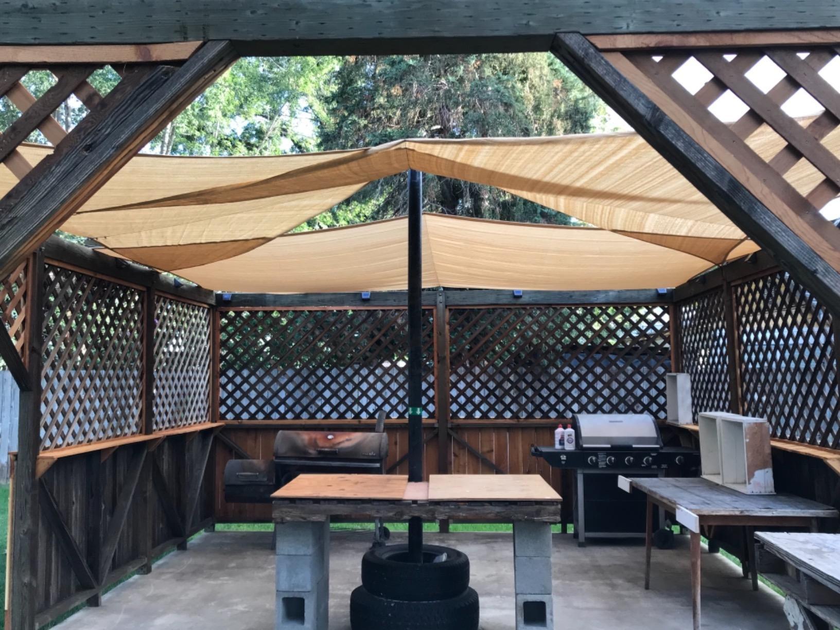 遮阳帆户外遮阳布网,露台遮阳篷遮阳罩遮阳篷,花园矩形遮阳篷