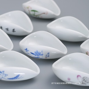 White Porcelain Tea Set, Ceramic Tea Scoop, Tea Shovel, Tea Spoon, Kung Fu Tea Set, Tea Art, Tea Ceremony, Li De Zhu