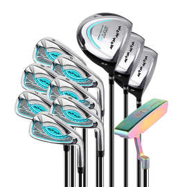 工厂定制高尔夫套杆初学者练习杆碳素杆超远距高容错golf全套球杆