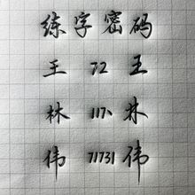 学生成人行书速成字帖数字化练字法密码 百家姓常用字凹槽练字帖