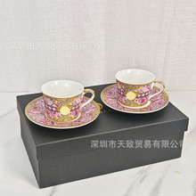 欧式骨瓷咖啡杯碟礼盒套装家用闺蜜下午茶杯茶具杯碟礼品批发直供