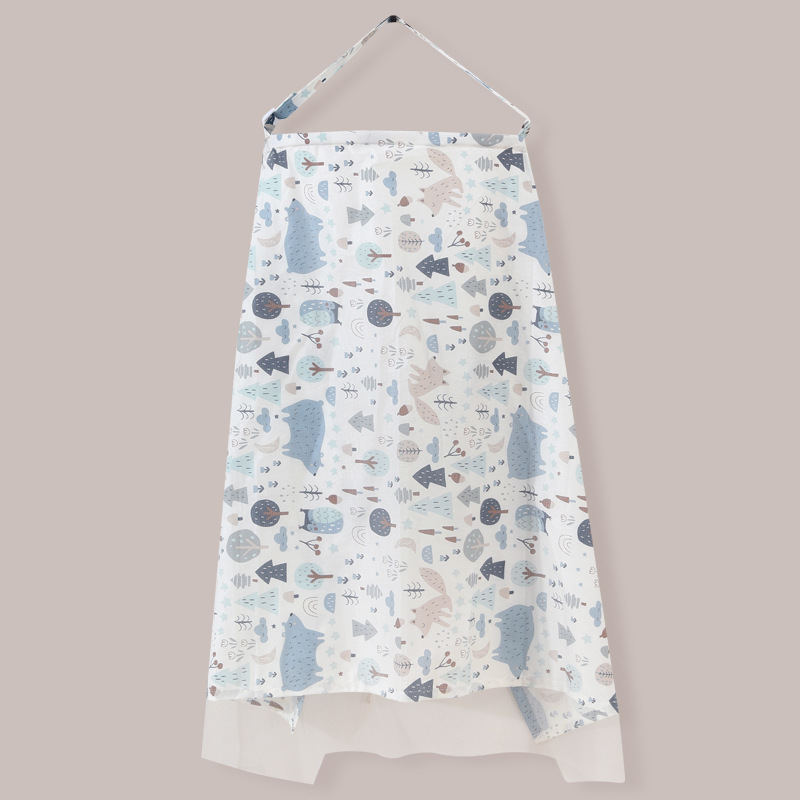 Toalla de Enfermería de algodón Toalla de enfermería para la primavera, el verano y el otoño de ropa de enfermería cubierta de la toalla cubierta de La Herradura