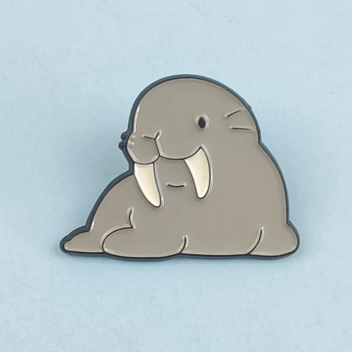 Insignia creativa de animales marinos Dibujos animados linda forma regalo joyería broche transfronterizo ins metal ropa collar