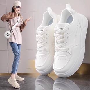 Retro Versatile German Training Board Shoes Women's 2025 Spring New Explosions Student Thick Sole White Shoes Sports Casual Shoes