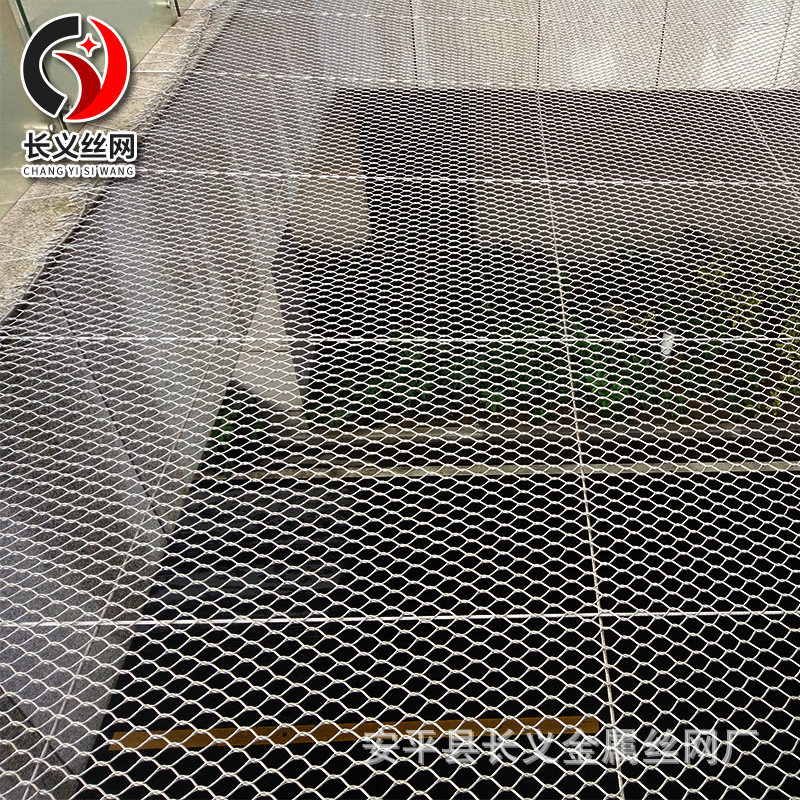 304 316不锈钢卡扣钢丝绳网 高空防坠钢丝绳网动物园防护钢丝绳网