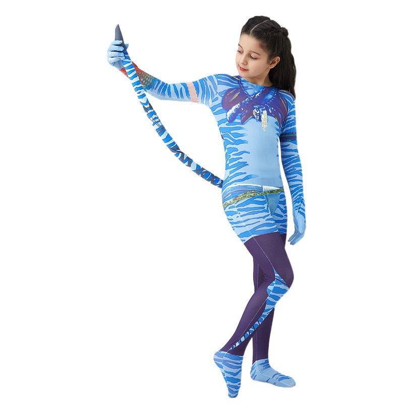 Avatar 2cos ropa de agua carretera niños adultos ropa Cosplay película mismo apretado mono ropa