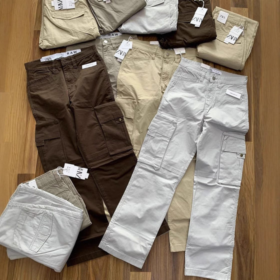 Women's Denim Trousers Cargo Pants Multi-Pocket Wide Leg Popular Pants Cargo Pants wholesale