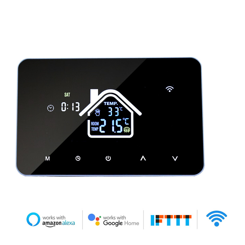 Graffiti Thermostat for Electric Underfloor Heating with Touch Screen, Adjustable Digital Display Temperature Controller, Electric Heating Film Smart Thermostat Graffiti Thermostat for Electric Underfloor Heating with Touch Screen, Adjustable Digital Display Temperature Controller, Electric Heating Film Smart Thermostat