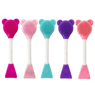Customized Double-Headed Silicone Mask Brush Mud Mask Brush Massage Face Brush Beauty Salon Soft Mask Tool Mask Brush Wholesale