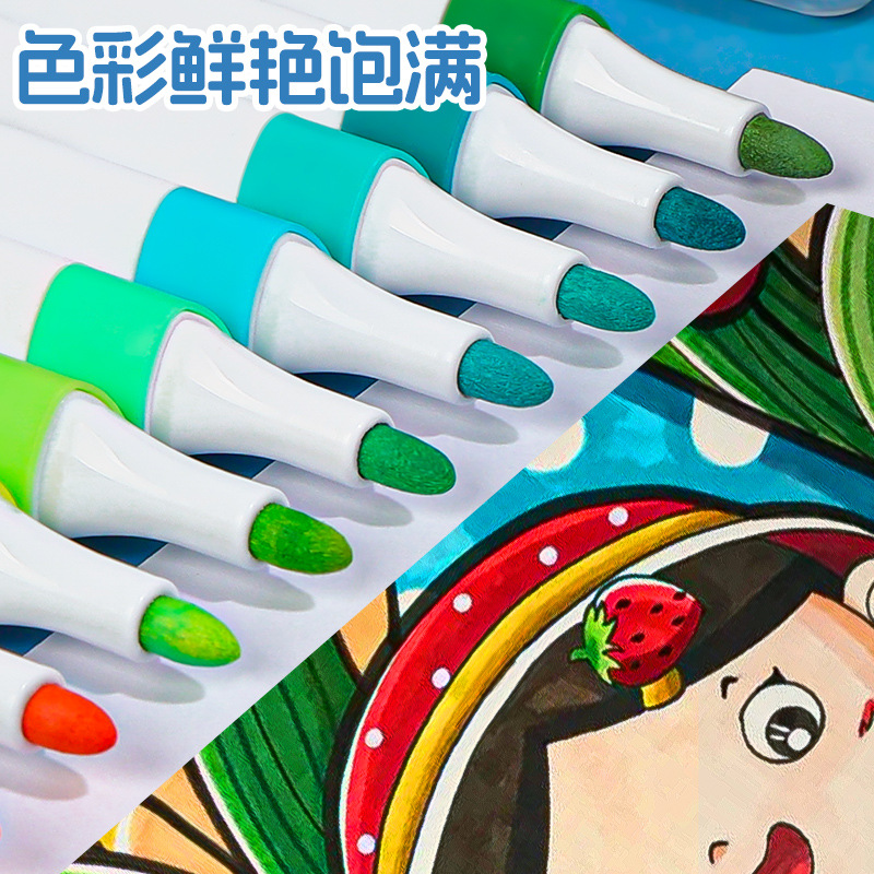 華傑廠家批發大容量丙烯馬克筆不透色防水速干塗鴉筆 手繪DIY畫筆