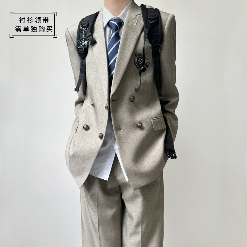 라이트카키색 정장자켓(동중배지부속) (슈트만 해당) MB06