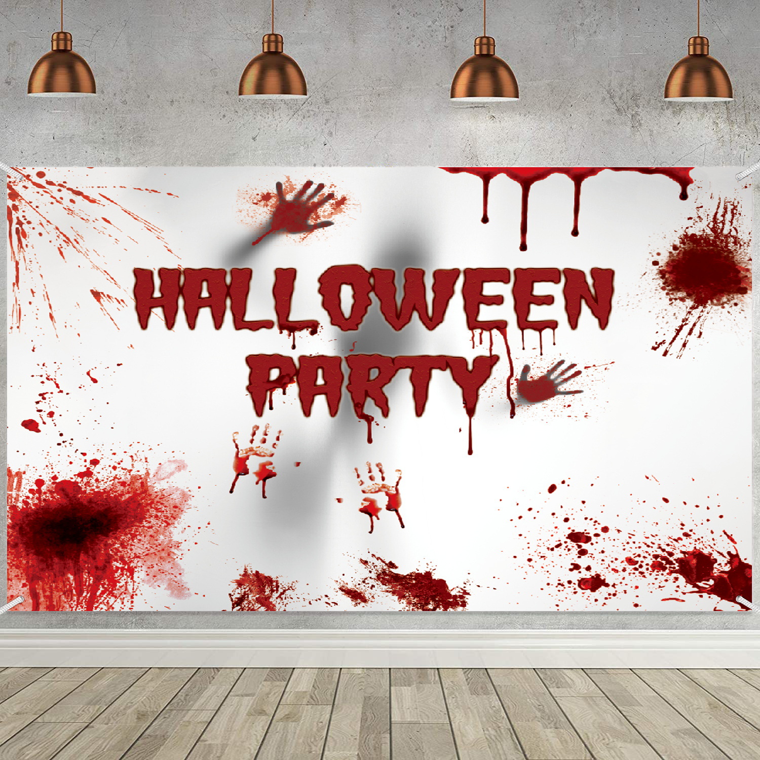 2021 transfronterizo nuevo cartel de Halloween Fondo tela banner escena atmósfera diseño decoraciones de Halloween
