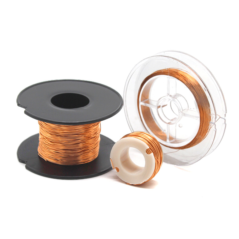 0,2/0,5/1mm alambre esmaltado motor de tracción en las cuatro ruedas modelo de alambre de cobre bobinado del motor 0,2mm alambre de cobre Delgado